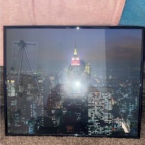 NY City Framed Wall Art Decor